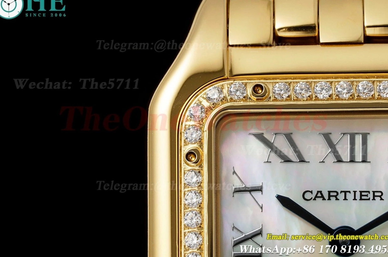 27mm Panthere YG Dial De Mop Secrete AF Quartz Dia YG Ladies 0101